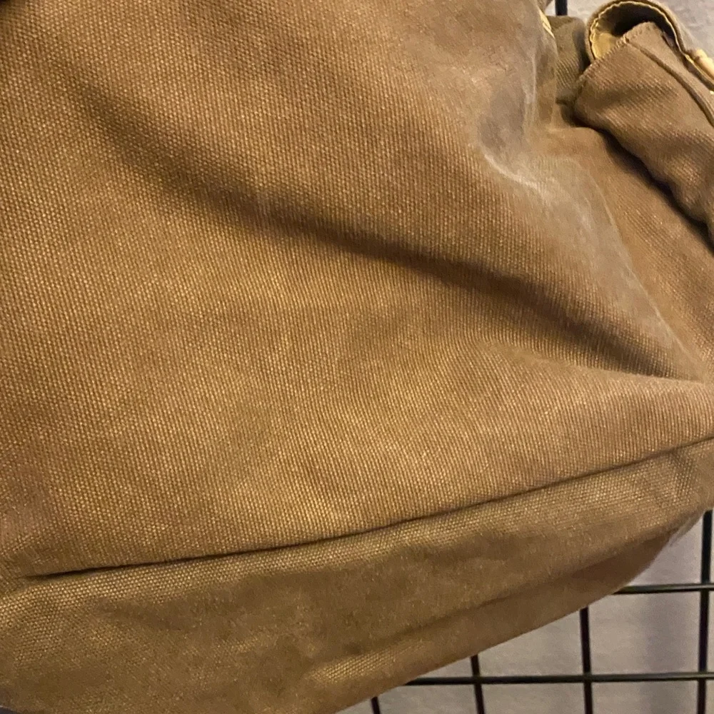 L.L. Bean Olive and Tan Crossbody Bag